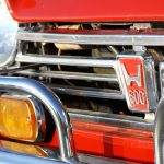 red vintage Honda